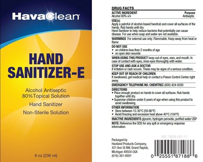 237 mL Ndc: 74626-001-02 (Havaclean Hand Sanitizer 8 Oz)